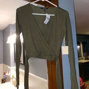 Forever 21 tie crop top